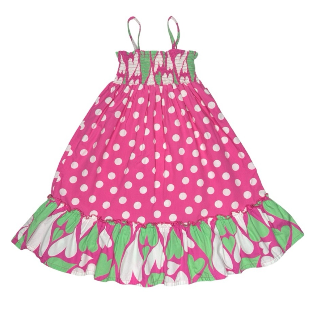 Hanna Andersson Polka Dots And Hearts Midi Dress